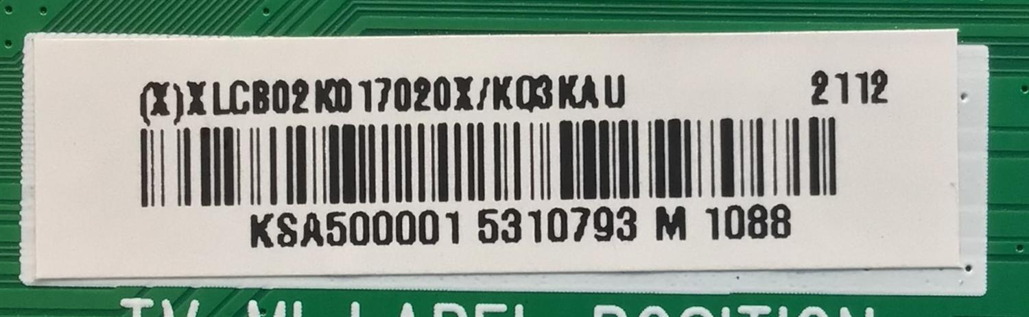 MAIN PARA TV VIZIO SMARTCAST QUANTUM 4K HDR SMART TV / NUMERO DE PARTE XLCB02K017 / 715GB722-M0C-B00-004B / (X)XLB02K017030X / PANEL TPT500WR-U3T03.DJ REV:S01U / DISPLAY CV500U3-T03 REV:01 / MODELO M50Q7-J01 LTYHG7KX - Imagen 2